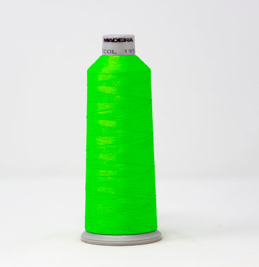 Madeira 7181950 POLYNEON GREEN NO.40 5000m Embroidery Thread-Fluorescent Green