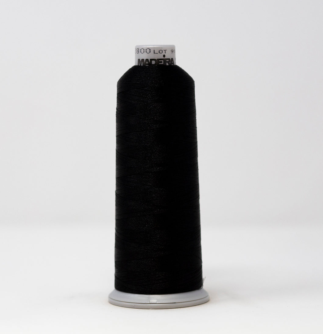 Madeira 9182800 POLYNEON NO.40 5000m Embroidery Thread -Black