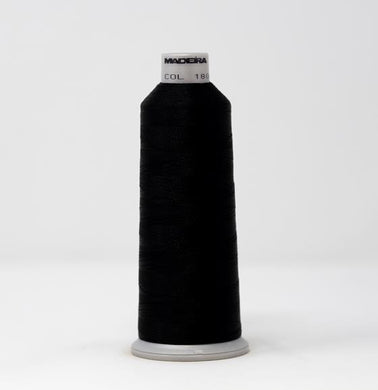 Madeira 9261800 POLYNEON NO.60 5000m Fine Embroidery Thread - Black