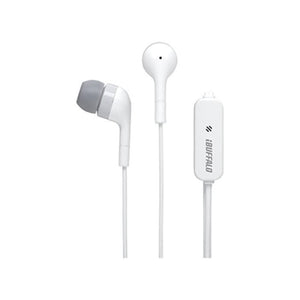 Buffalo BSHSMP02U07WH Earphone with Mic 0.75m White for Smartphones and MP3 Players