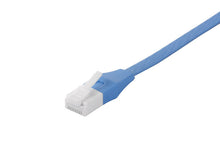 BSLS6FU10BLW Cat6 Flat LAN cable 1.0M Break-proof latching tub Blue  ، تحميل الصورة في عارض المعرض

