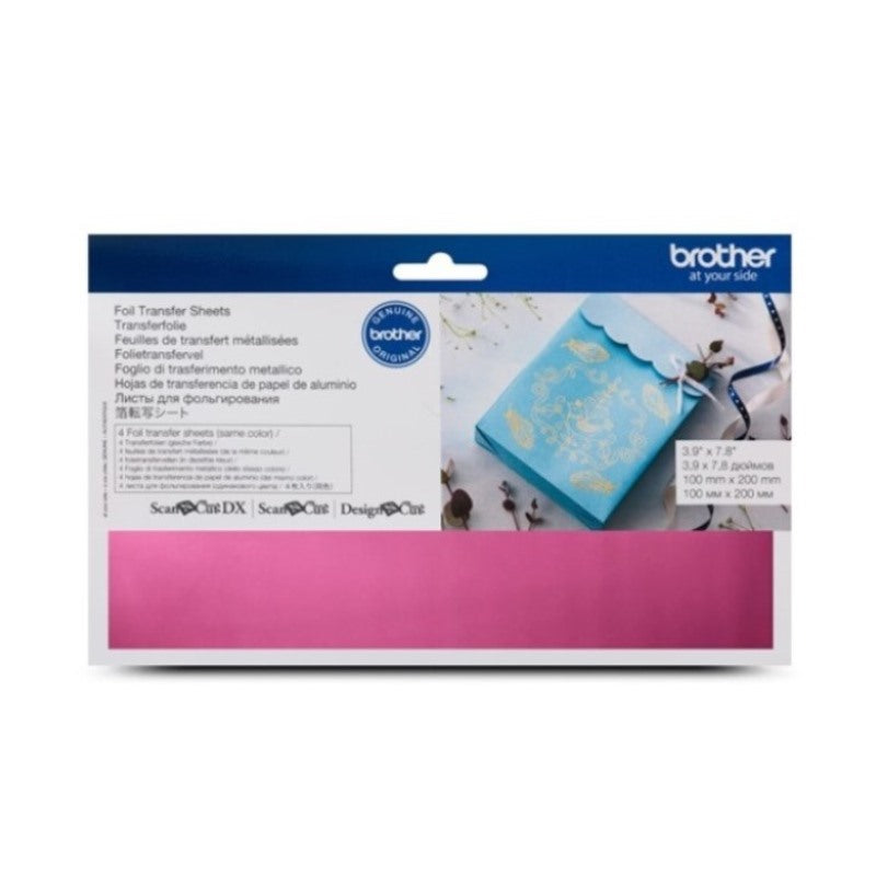 Brother CAFTSPNK1 ScanNCut Foil Transfer Sheet ACC Pink for CM900, SDX1200 and all types of Cutters.