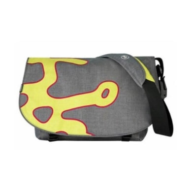 Crumpler CHD-0011 Cheesy Disco Laptop/Messenger Bag fits 12-15 Inch Laptops-Washed Dk. Grey / Green Yellow Big Logo