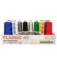 Madeira 006MICL4 Embroidery Threads MiniStarter Kit Classic 40 (10x1000m)