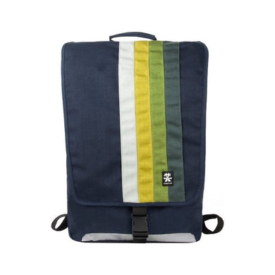 Crumpler DDSBP-L-006 Dinky Di Stripy Backpack L fits 15-inch Laptops-Dk. Navy / Dk. Lime.