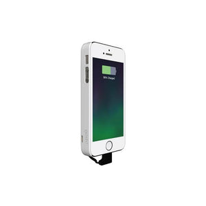 e91 Parallel Battery Case 2500mAh for iPhone 5/5S/SE White/White