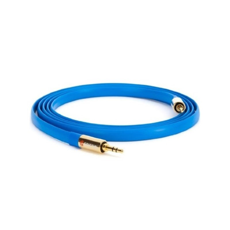 Griffin GC20016 Premium Flat Aux Cable, 6Feet, Blue
