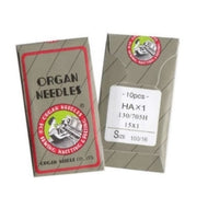 Organ Domestic Sewing Needles HA X 1 100/16 Pack (10 pcs) for Home Sewing Machines