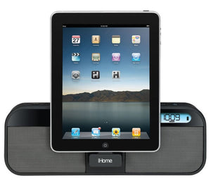 iHome iD28 App-enhanced, Rechargeable Portable Speaker System with FM Stereo Clock Radio