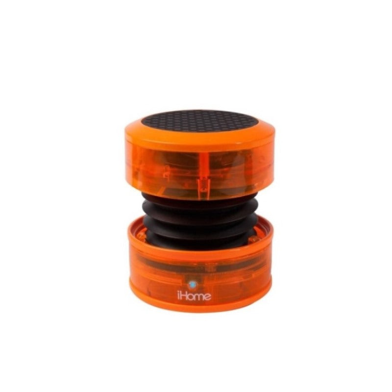 iHome iHM60EN Neon Series Rechargeable Mini Speaker for MP3 Players-Orange