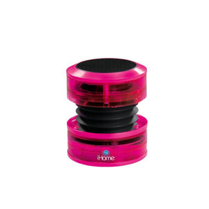 iHome IM60PNE iHome Portable Mini Speakers-Neon Pink