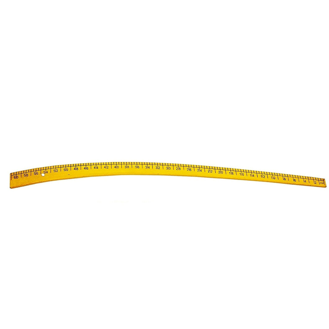Pent Curve Scale Wood 60cm/24inches for Pattern Making