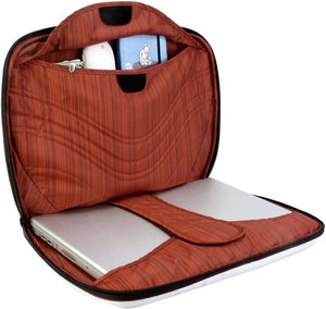 Crumpler MUL15W-003 The Mullet Laptop/McBook Case 15 inch Wide  Ultra White / Rust Brown
