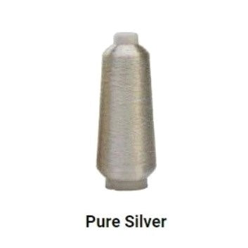RPS M1101 Embroidery Metallic Thread Pure Silver 5000m