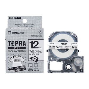 King Jim SF12K TERPA PRO Tape For Fabrics/ Ironing 12mm Made in Japan