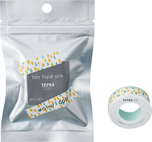 King Jim TPT11-003 TEPRA Lite Film Tape Width 11mm Rainy Dot -Made in Japan