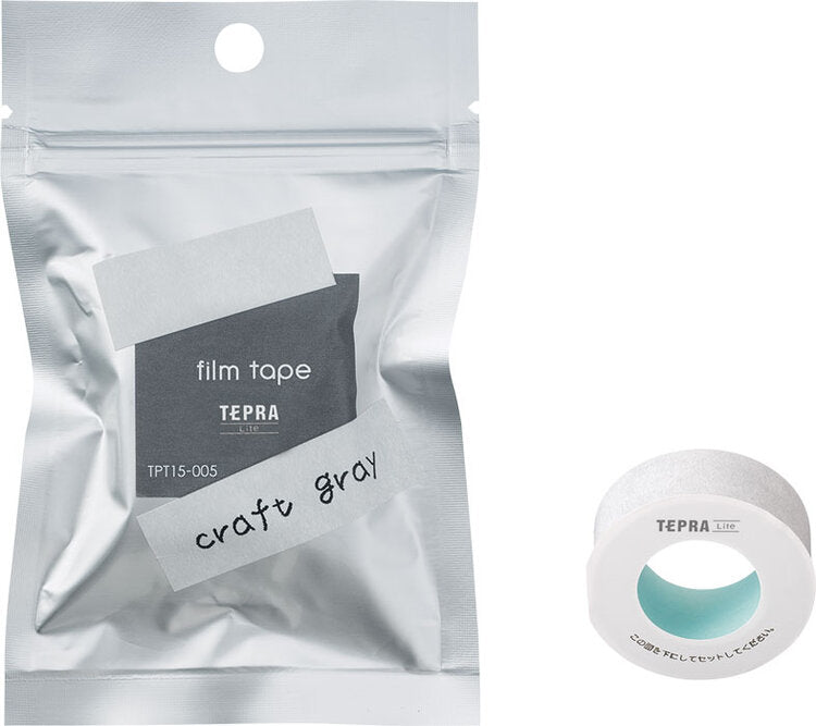 King Jim TPT15-005 TEPRA Lite Film Tape Width 15mm Craft Gray-Made in Japan