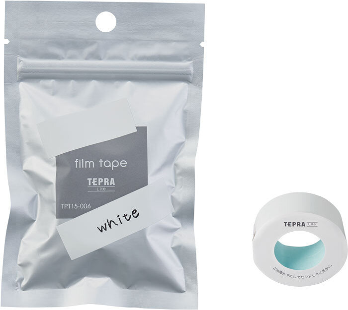 King Jim TPT15-006 TEPRA Lite Film Tape Width 15mm White-Made in Japan
