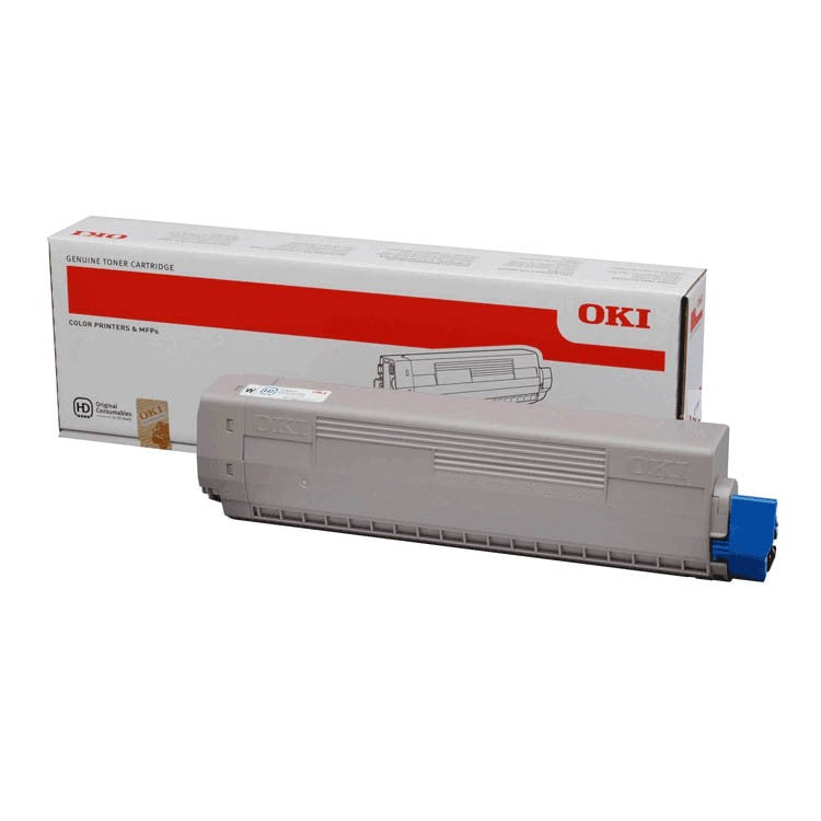 OKI Toner for Pro8432WT - White Yields 4500 Pages of A4