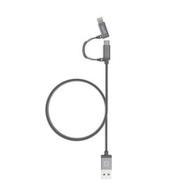 Gosh  Y20 LynkCable 2-in-1 Braided Gray Micro USB  ، تحميل الصورة في عارض المعرض

