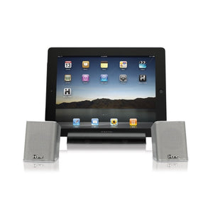 iHome iDM15 Rechargable Portable Bluetooth Speakers with iPad/iPhone Stand
